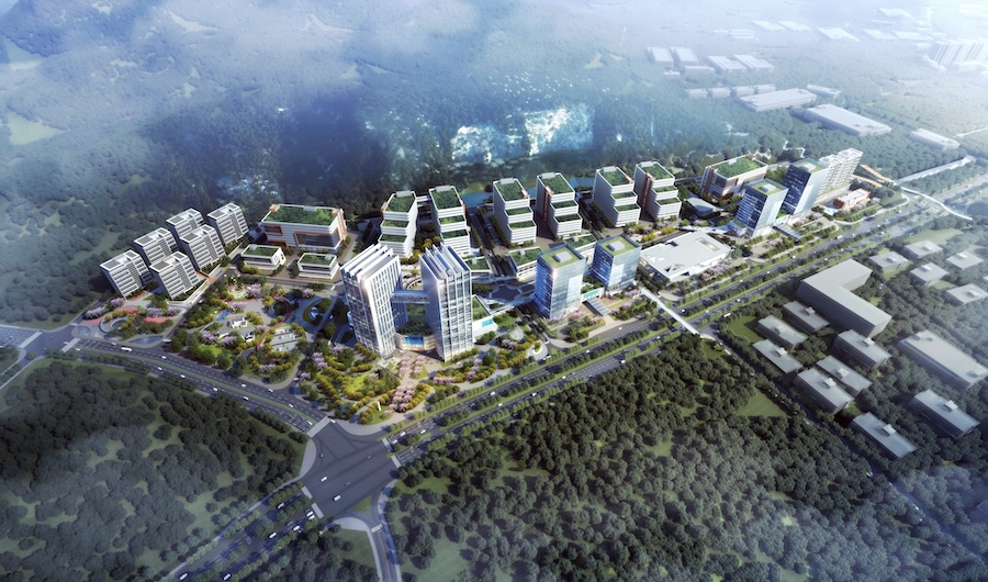 九游娱乐网站：深汕工业互联网制造业创新产业园二期项目首栋大型高层厂房主体结构封顶(图2)