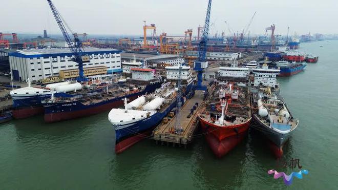 九游娱乐平台：造船完工量创十年新高！扬州船舶海工产业加速“向海图强”(图1)