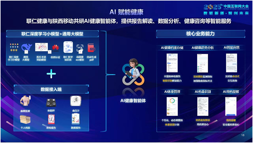 九游娱乐：AI+DATA×联仁健康AI健康智能体亮相2025中国互联网大会(图2)