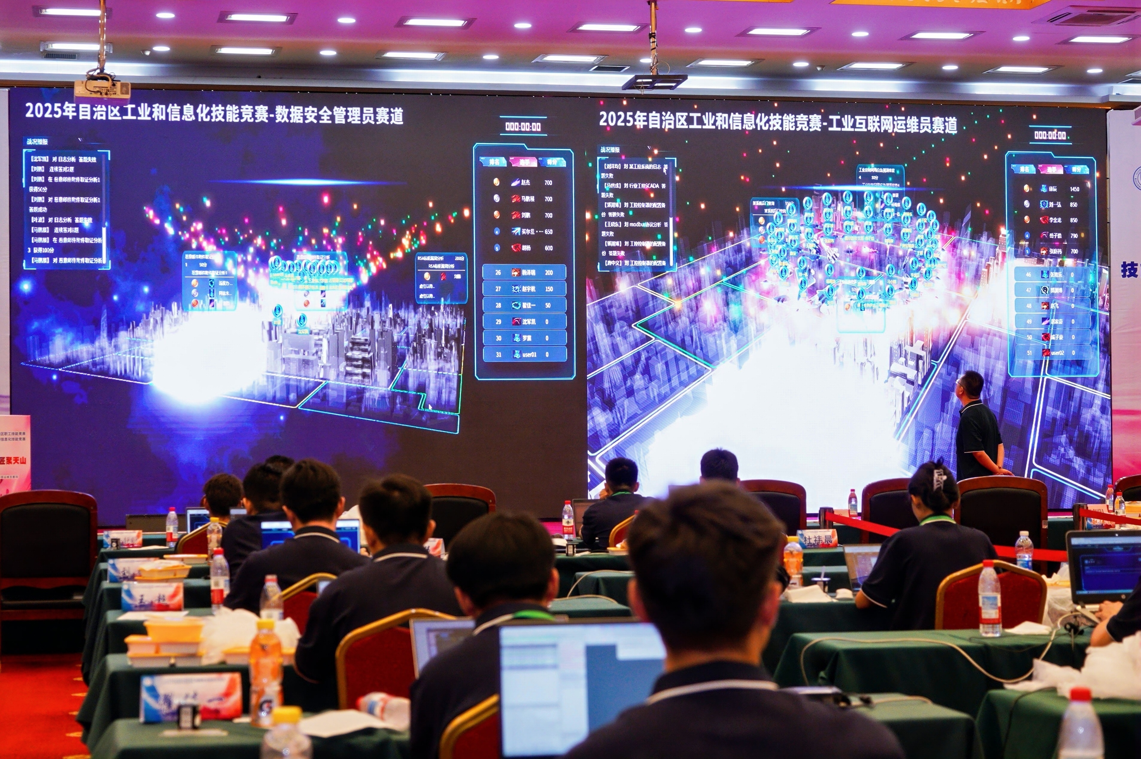 九游娱乐：网络“隐形守护者”对决赛场——数据安全管理员、工业互联网运维员技能竞赛圆满收官(图2)