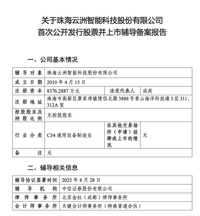 九游娱乐：无人船艇制造商云洲智能重启A股IPO辅导曾冲击科创板未果估值一度超40亿元(图1)