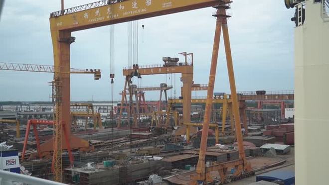 九游娱乐：一日交付两船扬州“智”造船舶出海再提速(图5)