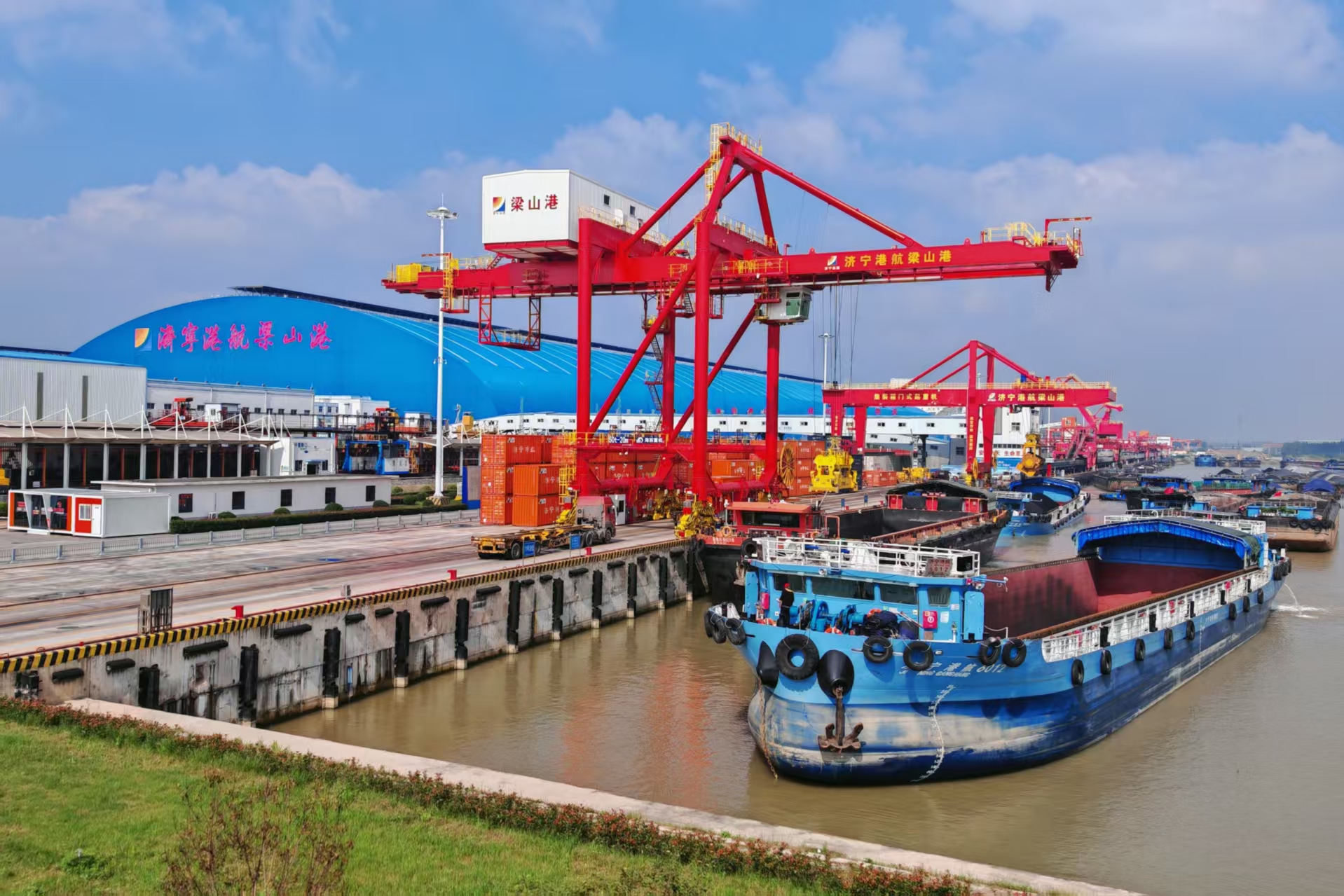 九游娱乐：千年运河扬新帆：济宁打造北方内河航运中心(图1)