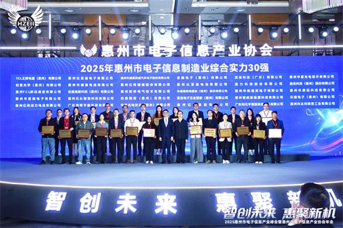 九游娱乐:智创未来惠聚新机2025惠州市电子信息产业峰会暨协会年会召开(图6)